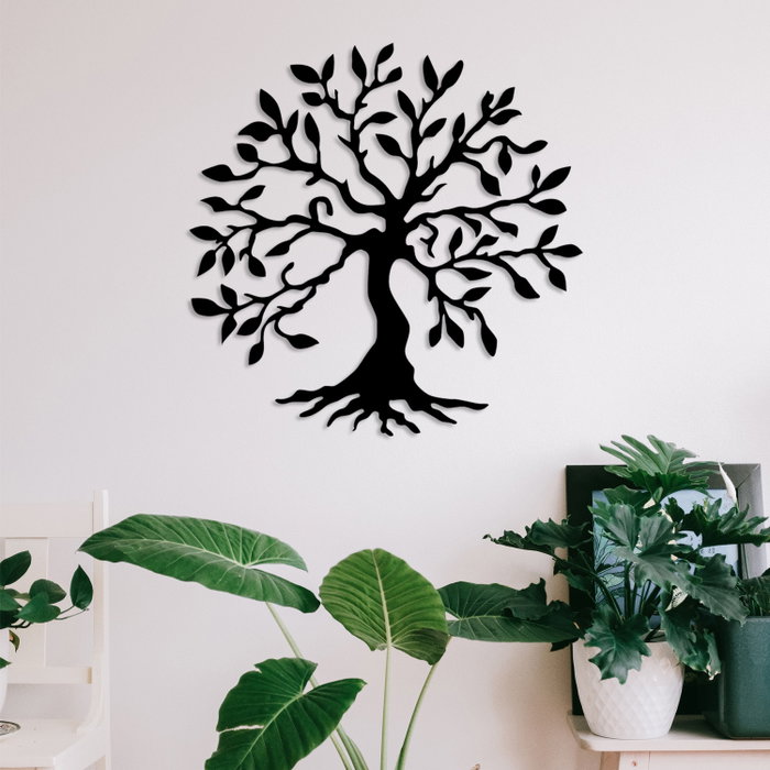 Wallity Tree Metal Wall Decor Negro